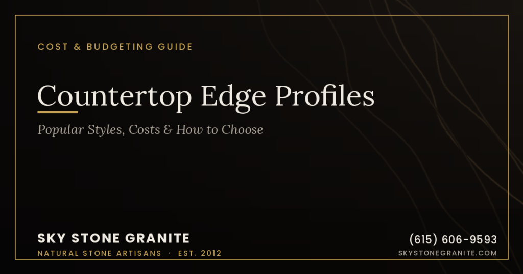 Countertop Edge Profiles: Popular Styles, Costs & How to Choose