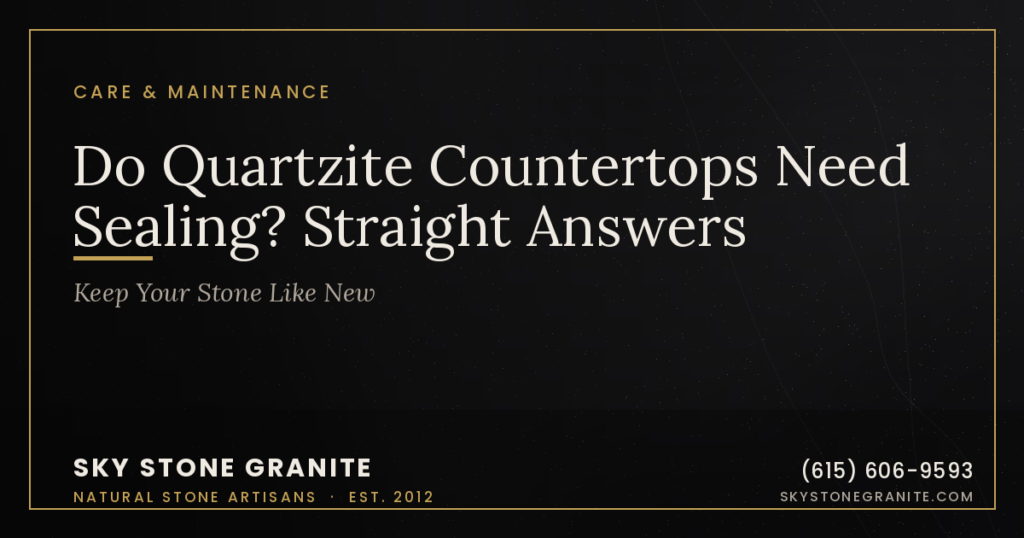 Do Quartzite Countertops Need Sealing? Straight Answers