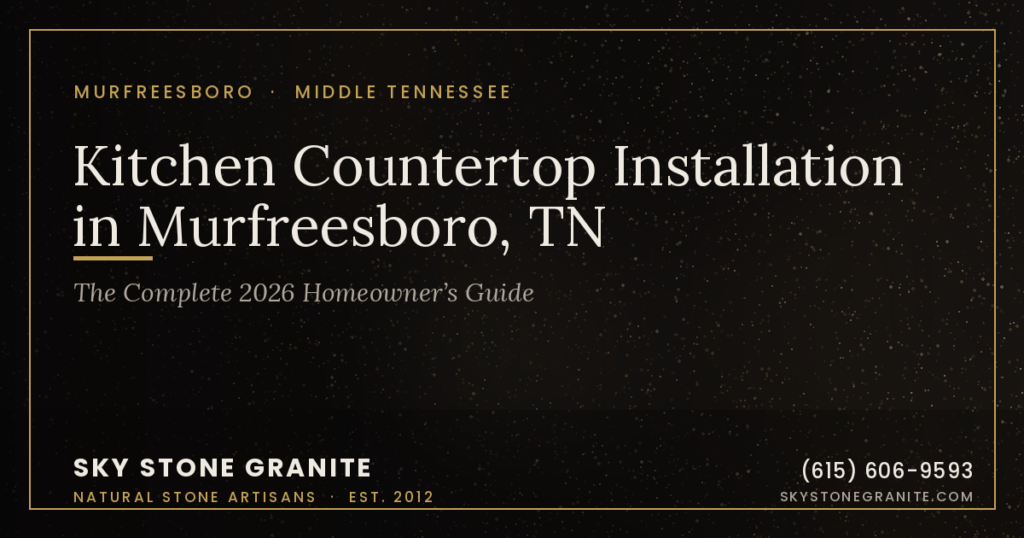Kitchen Countertop Installation in Murfreesboro, TN: The Complete 2026 Homeowner’s Guide