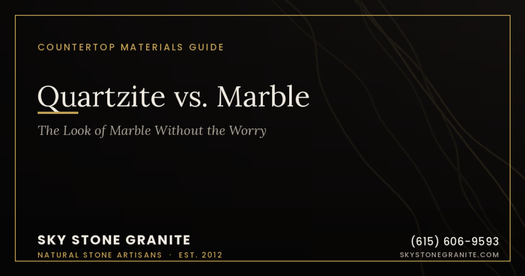 Quartzite vs. Marble: The Look of Marble Without the Worry